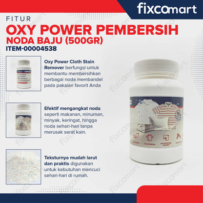 Fixcomart Pro Cleaning Oxy Power Pembersih Noda Baju Cloth Stain Remover 500gr