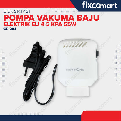 TaffHOME Pompa Vakum Baju Elektrik Vacuum Bag Pump EU 4-5 kPa 55W