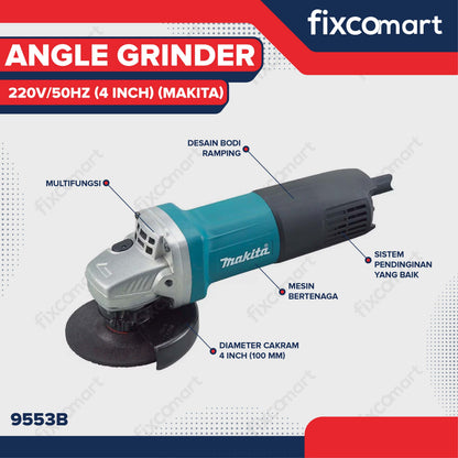 Makita Angle Grinder 9553B 220V/50HZ (4 Inch)
