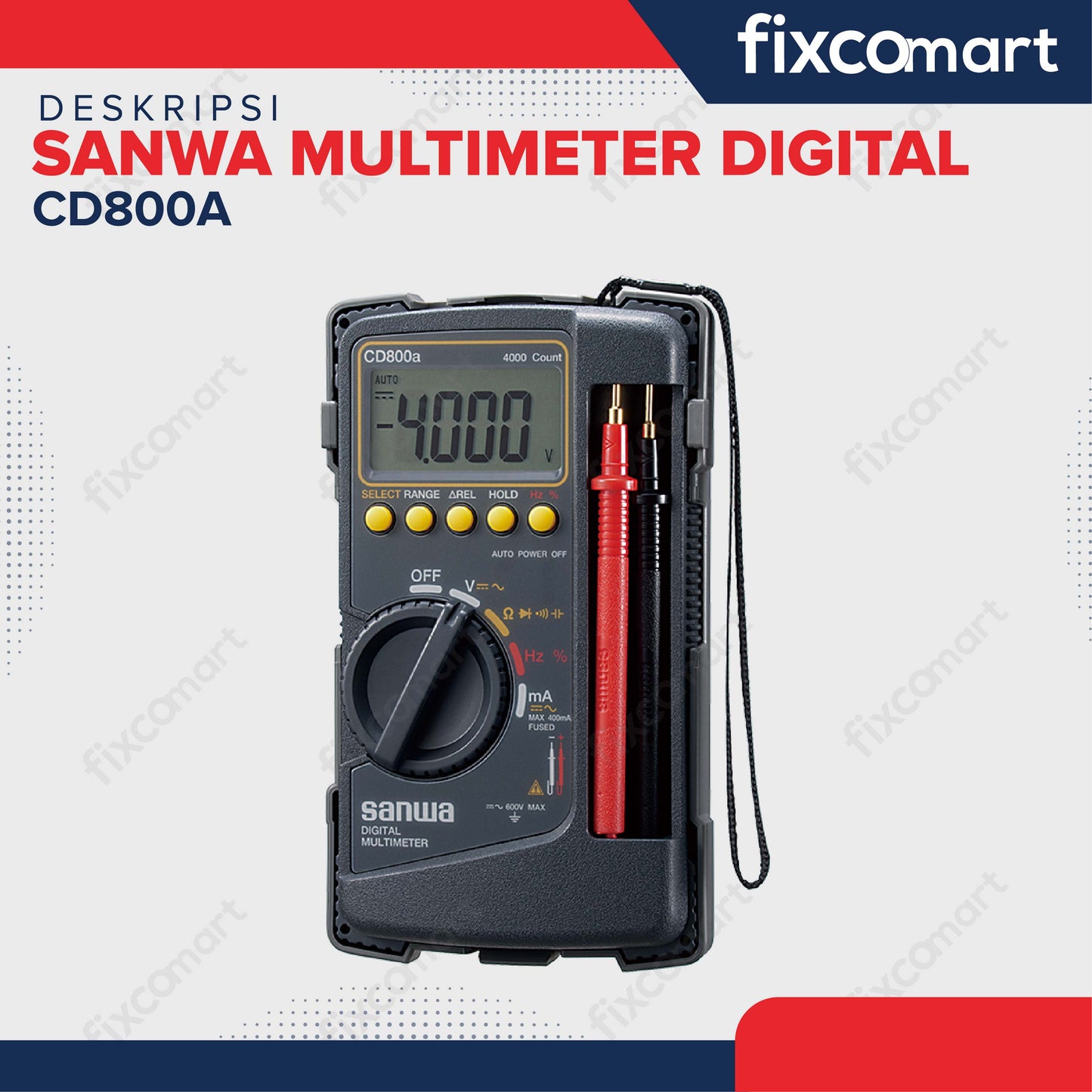 Sanwa Multimeter Digital CD800A