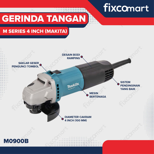 Makita M Series Mesin Gerinda Tangan 4 Inch M0900B