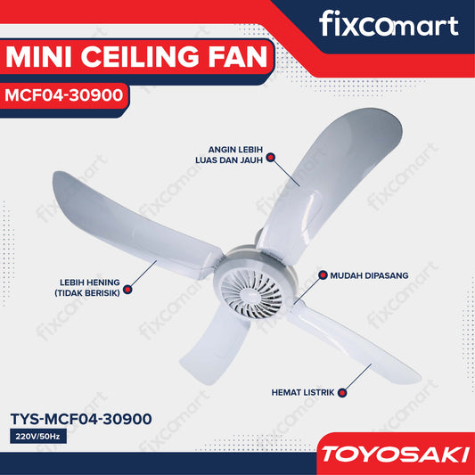 TOYOSAKI MINI CEILING FAN 27.9 inch