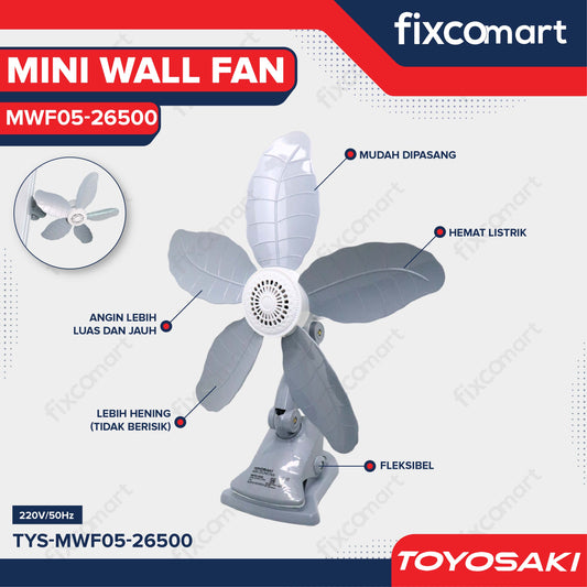 TOYOSAKI MINI WALL FAN MWF 13 inch