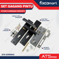 ATS Pro Gagang Body Kunci Pintu Kuningan Set Besar HITAM CYL. KUNINGAN 95003PV