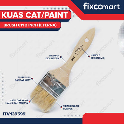 Eterna Kuas Cat/Paint Brush 611 2 Inch