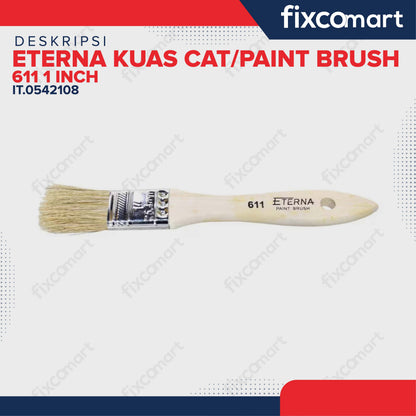 Eterna Kuas Cat/Paint Brush 611 1 Inch