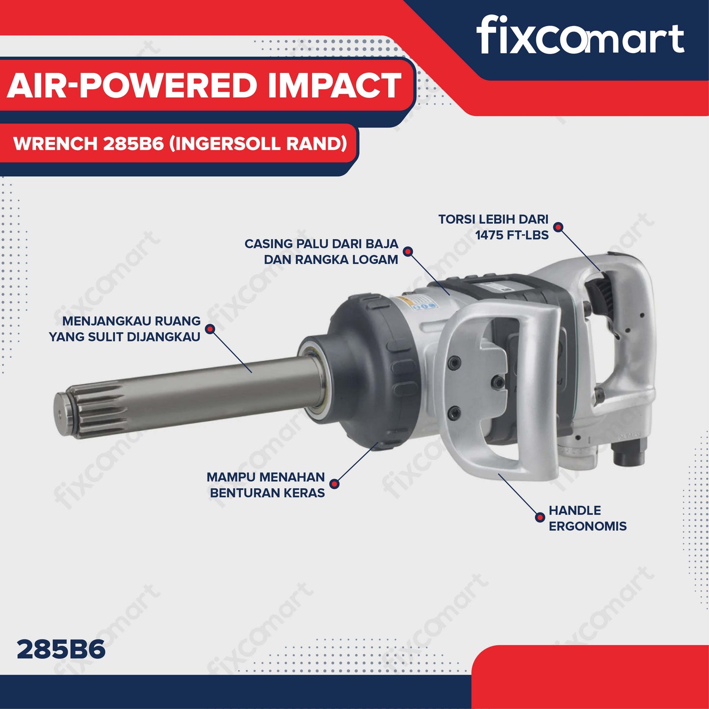 Ingersoll Rand Air-Powered Impact Wrench 285B6