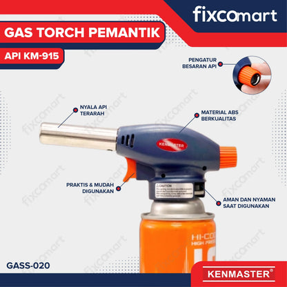 Kenmaster Gas Torch Pemantik Api KM-915 FIXCOMART