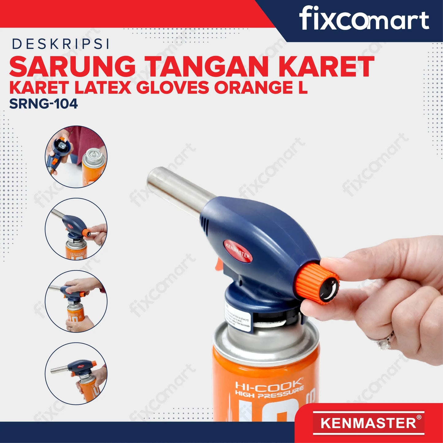 Kenmaster Gas Torch Pemantik Api KM-915 FIXCOMART