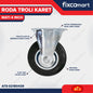 Roda Karet Mati 4 Inch Roda Troli 4" FIXCOMART