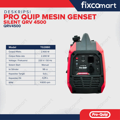 Pro Quip Mesin Genset Silent QRV 4500