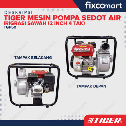 TIGER Waterpump TGP50 2 Inch 4 TAK / Mesin Pompa Sedot Air Irigrasi Sawah