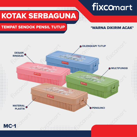 Lion Star Multicase MC-1 Kotak Serbaguna Tempat Sendok Pensil Tutup