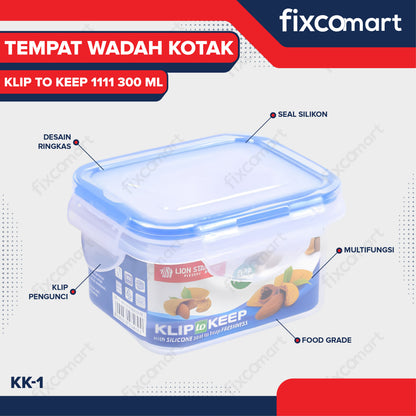 Lion Star KK-1 Klip To Keep 1111 300 ML Tempat Wadah Kotak Box Sambal Makanan Bayi