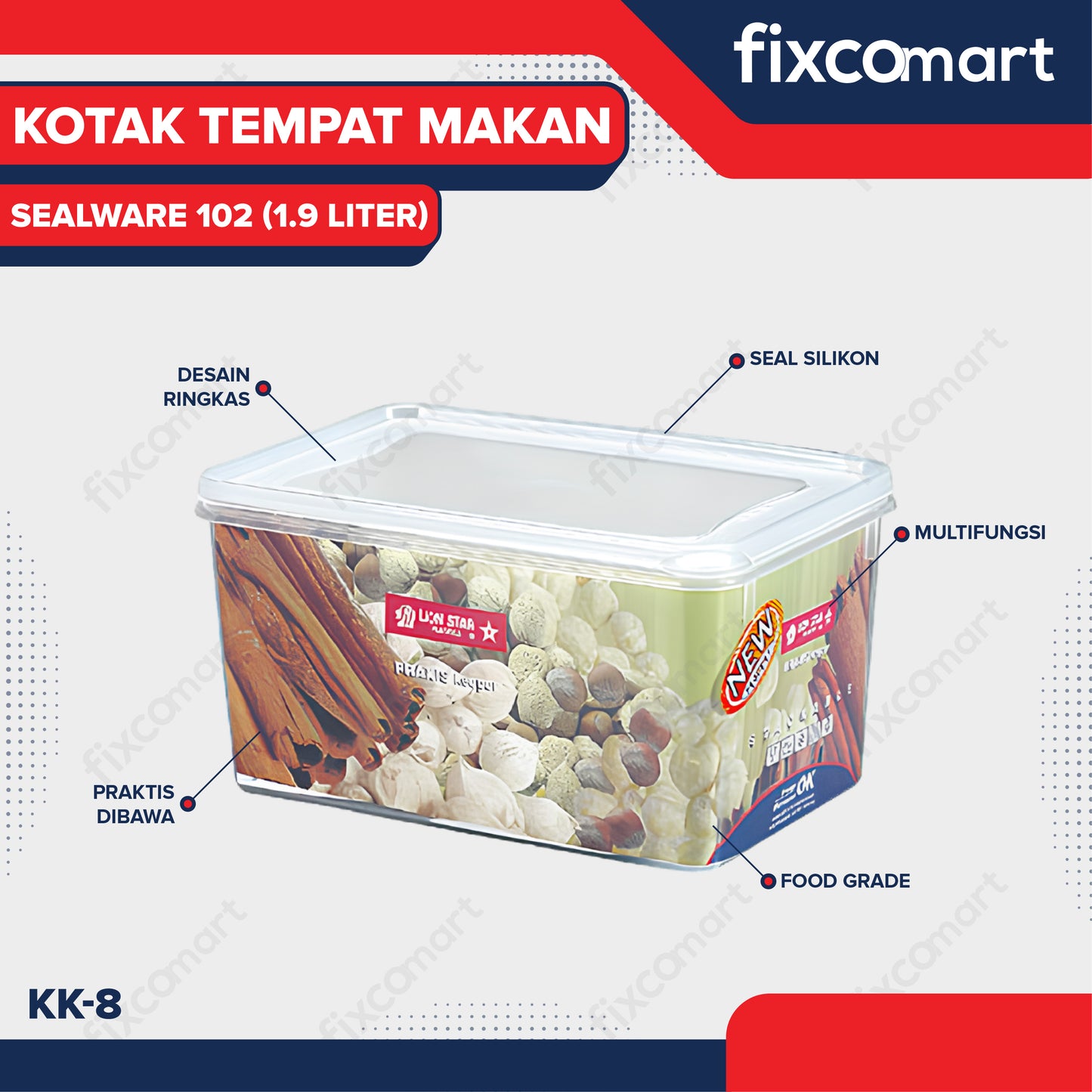 Lion Star Praxis Keeper 102 KP-8 Tempat Makan Sealware