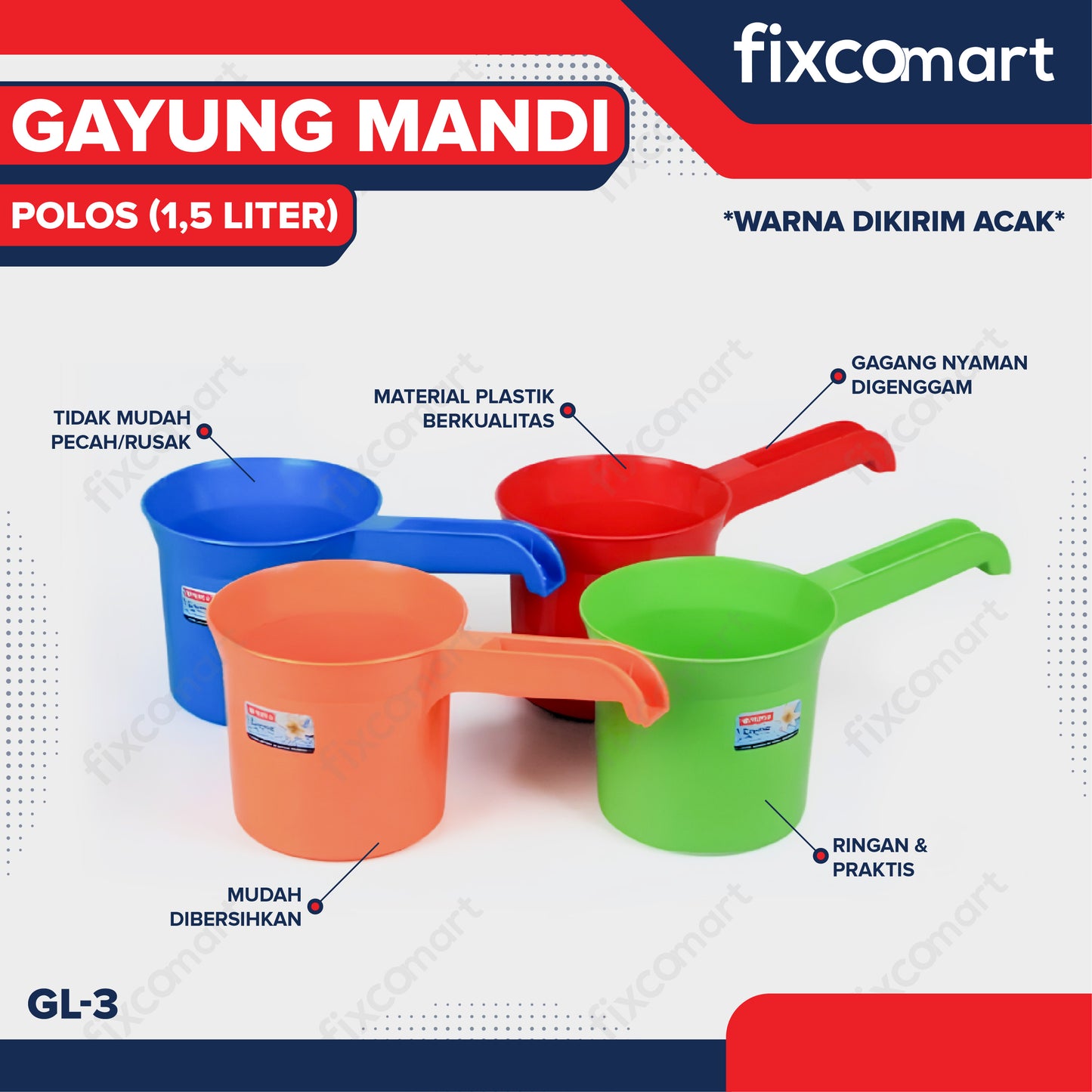 Lion Star Gayung Mandi Polos