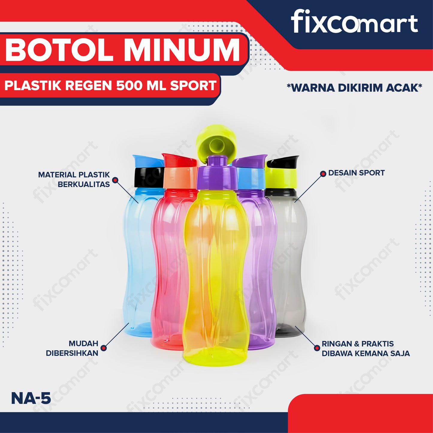Lion Star Botol Minum Plastik Regen 500 ml Sport