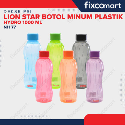 Lion Star Botol Minum Plastik Hydro 1000 ml NH-77 Drink Bottle