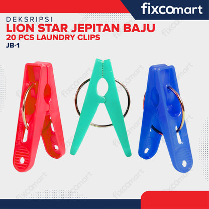 Lion Star Jepitan Baju JB1 Laundry Clips Jepit Jemuran