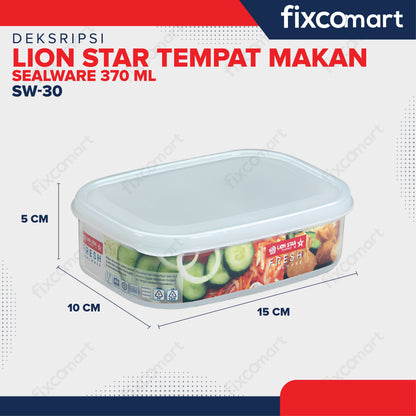 Lion Star Tempat Makan Sealware No. 30 370 ml Kotak Makan SW-30