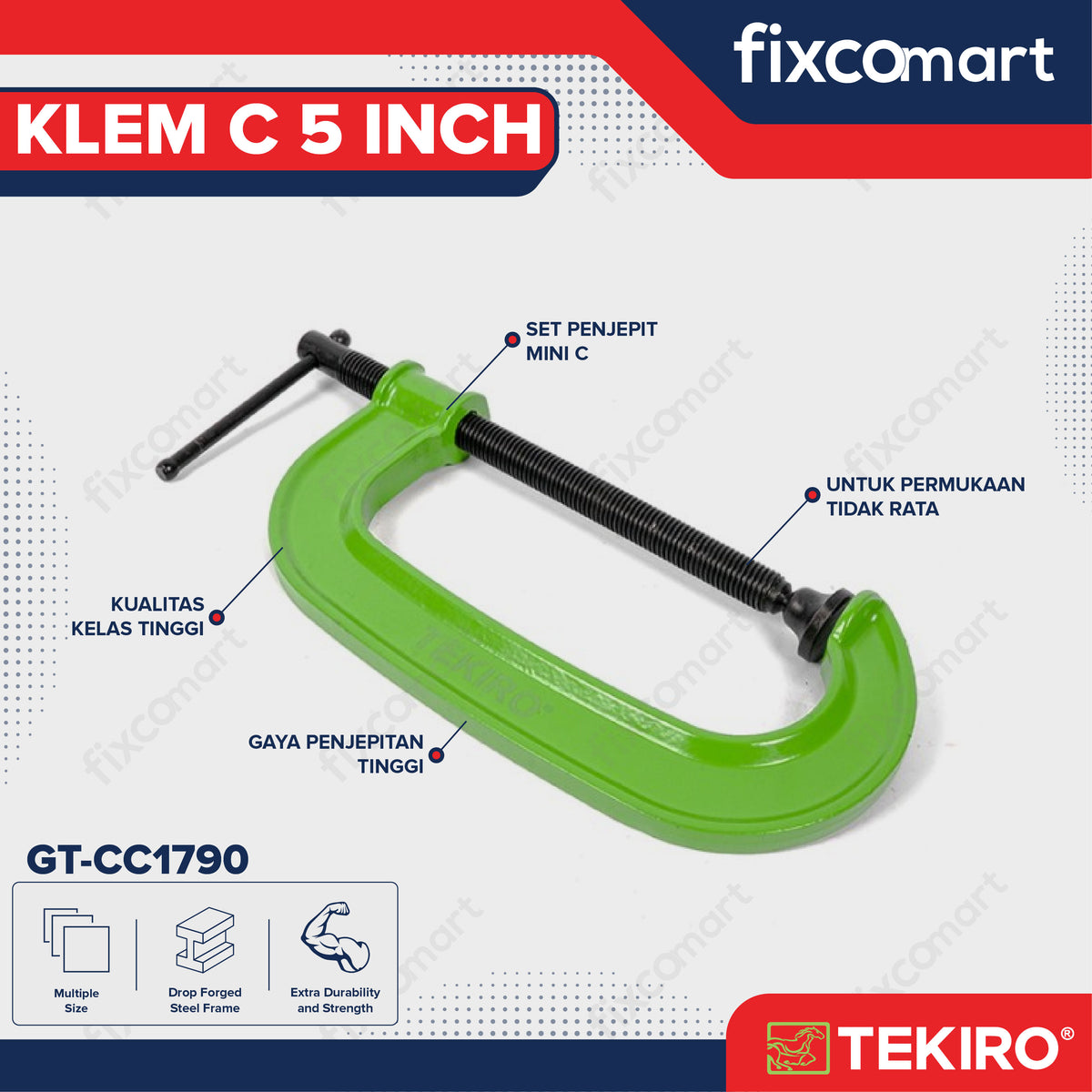 TEKIRO KLEM C 5 INCH