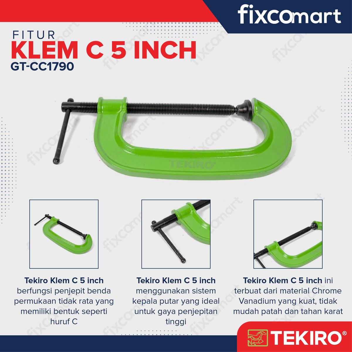 TEKIRO KLEM C 5 INCH