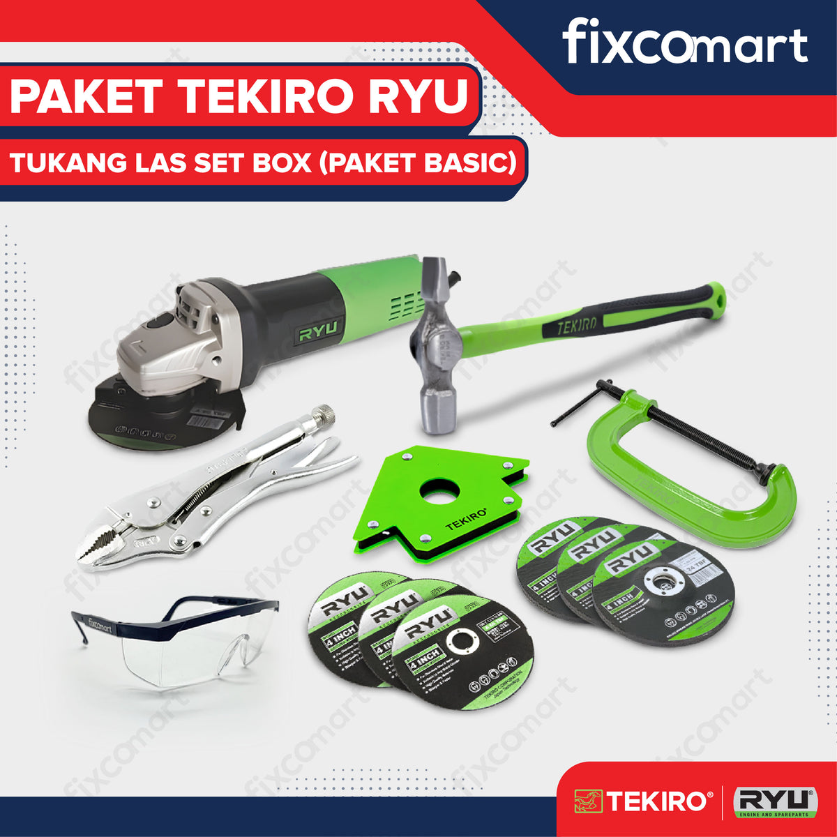 Paket Tekiro RYU Tukang Las Set Box Basic