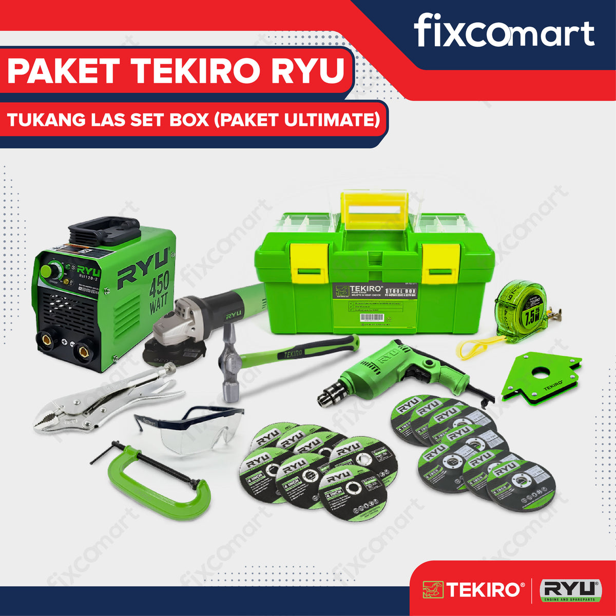 Paket Tekiro RYU Tukang Las Set Box Ultimate