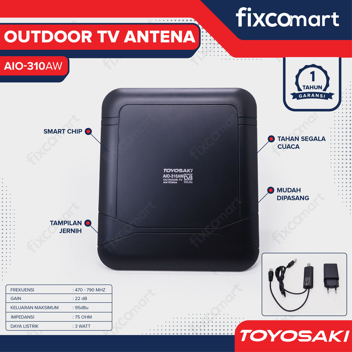 TOYOSAKI TV ANTENNA AIO-310AW