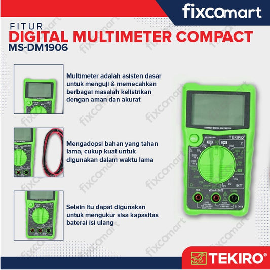Tekiro Digital Multimeter Compact