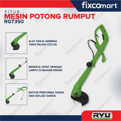 RYU Mesin Potong Rumput Kabel - Ryu Mesin Grass Trimmer Rgt 350