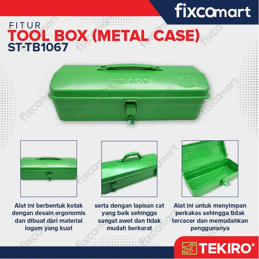 Tekiro Tool Box T325 / Toolbox Kaleng / Tempat Penyimpanan Tools