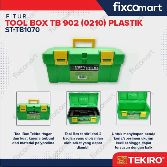 Tekiro Tool Box 0210 / Tool Box Plastik / Kotak Penyimpanan Perkakas