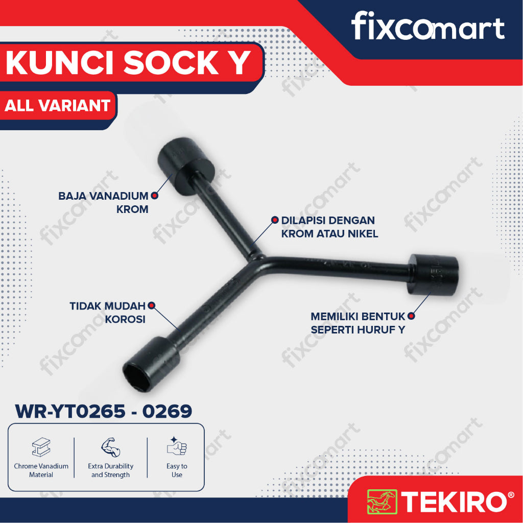 TEKIRO Kunci Sock Y Pendek