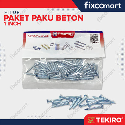 Paku Beton / Paku Tembok 1 inch Paket 50 - 100 PCS