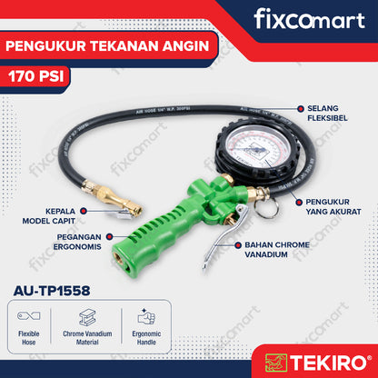 Tekiro Pengukur Tekanan Angin 170 Psi / Tire Pressure Gauge