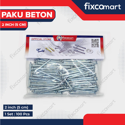 Paku Beton / Paku Tembok 2 inch Paket 50 PCS