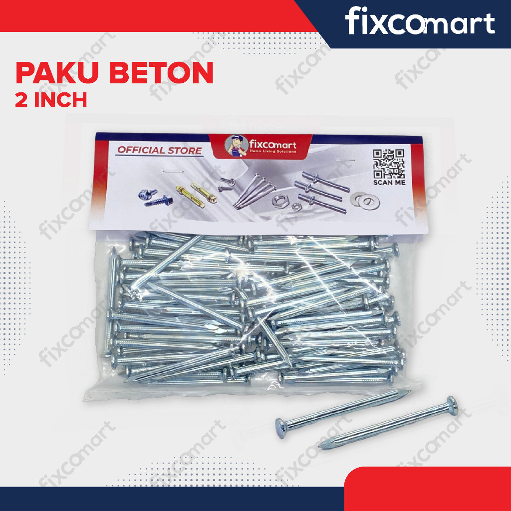 Paku Beton / Paku Tembok 2 inch Paket 50 PCS