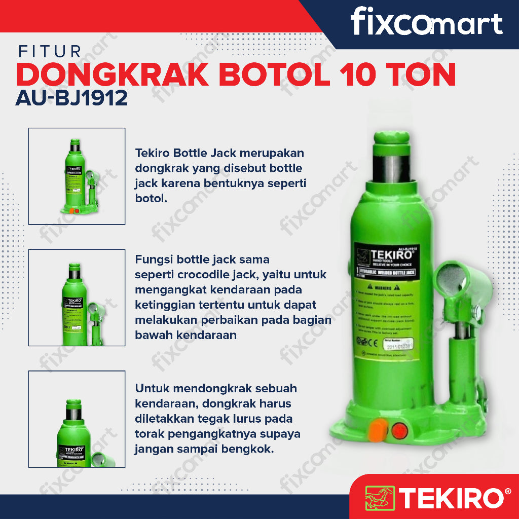 Tekiro Dongkrak Botol 10 Ton-1