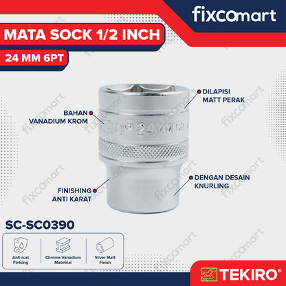 Tekiro Mata Sock 1/2 Inch 24 mm 6PT