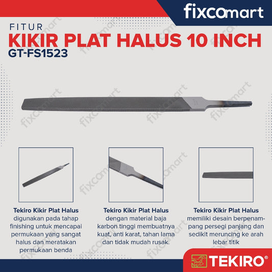 Tekiro Kikir Plat Halus 10 Inch