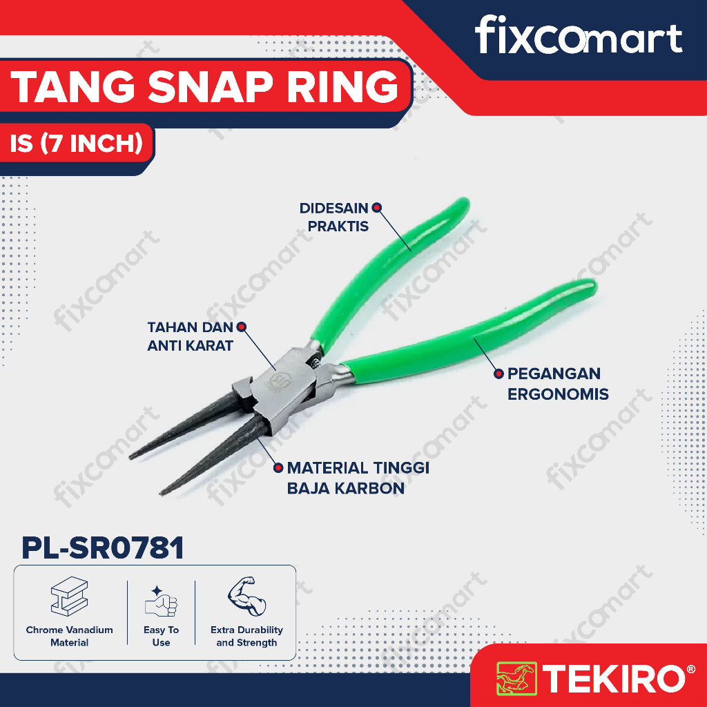 Tekiro Tang Snap Ring Is 7 Inch