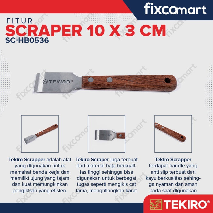 Tekiro Pahat 10X3 cm / Tekiro Scraper