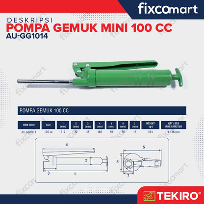 Tekiro Pompa Gemuk Mini Tangan / Mini Grease Gun 100cc