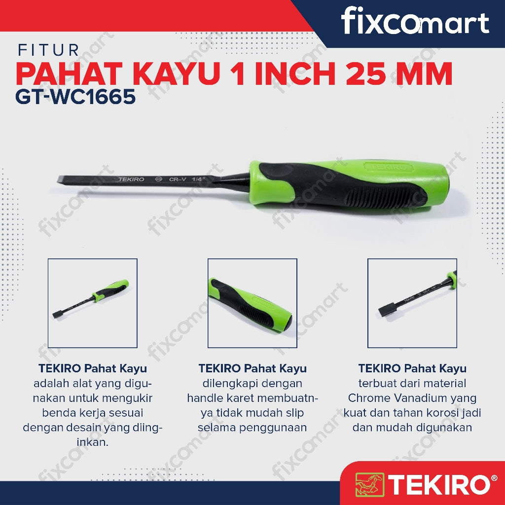 Tekiro Wood Chisel 1 Inch / Tekiro Pahat Kayu 25 mm