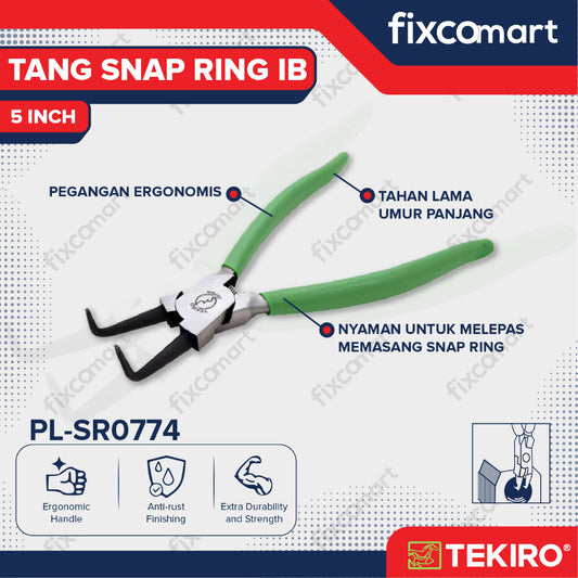 Tekiro Snap Ring Pliers Ib 5 Inch / Tang Snap Ring