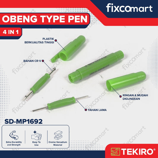 Tekiro Obeng Type Pen 4 In 1 / Tekiro Obeng Mini