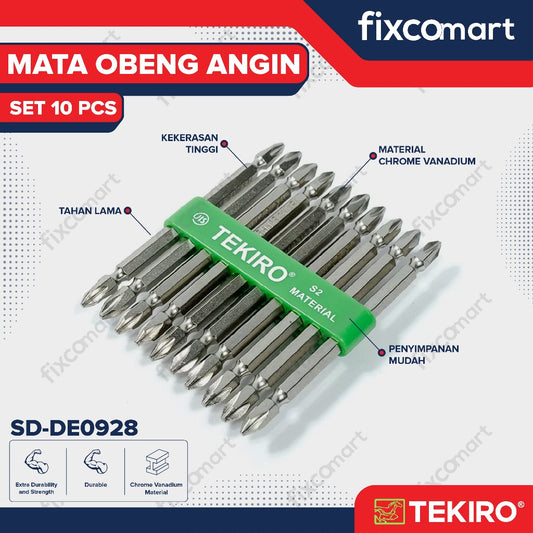 Tekiro Mata Obeng Angin Set 10 Pcs Ph2 X 110