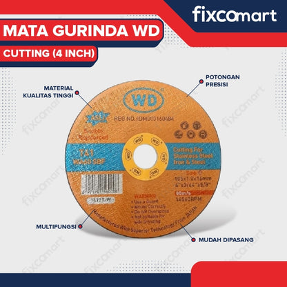 WD Mata Gurinda 4" Mata Gerinda Berkualitas