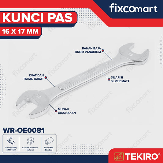Tekiro Kunci Pas 17 X 19 mm - 16X17 MM